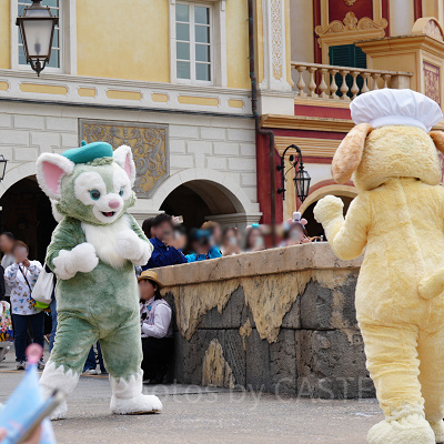 ミッキー広場から見たスパークリング・ジュビリー・セレブレーション