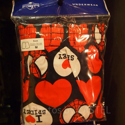 スパイダーマンハート柄トランクスパンツ