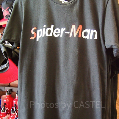 スパイダーマンシンプルロゴTシャツ