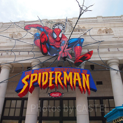 スパイダーマンのアトラクション