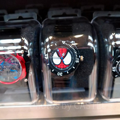 スパイダーマンのビックフェイス腕時計