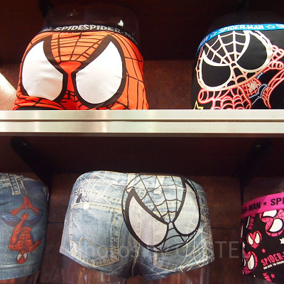 スパイダーマンのボクサーパンツ