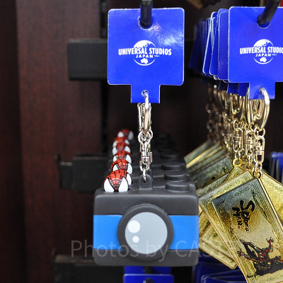 スパイダーマンのカメラキーチェーン