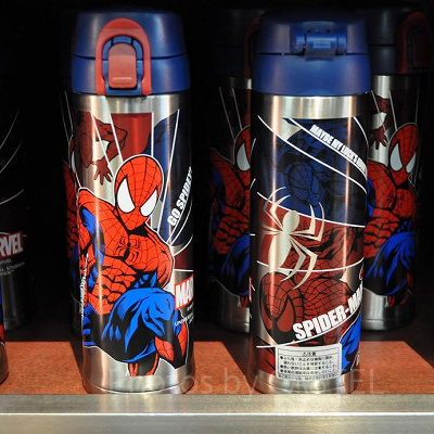 スパイダーマンのステンレス水筒