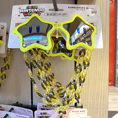 スターのチェーン付きサングラス