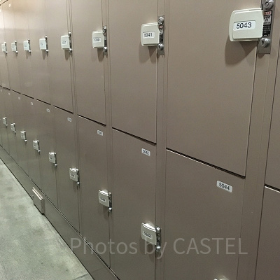 コインロッカーの様子（パークエントランス・ノース付近）