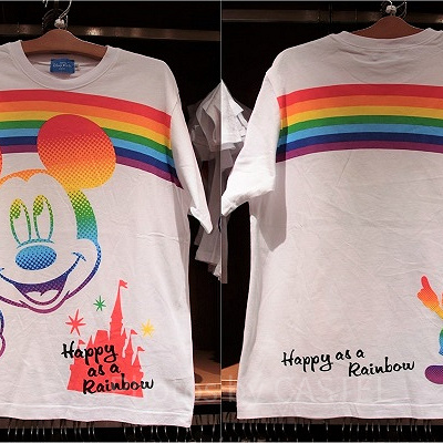 ディズニーランドの通販で購入できるTシャツ（イメージ）