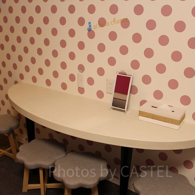 2段ベッドルーム（ドット）のテーブルセット