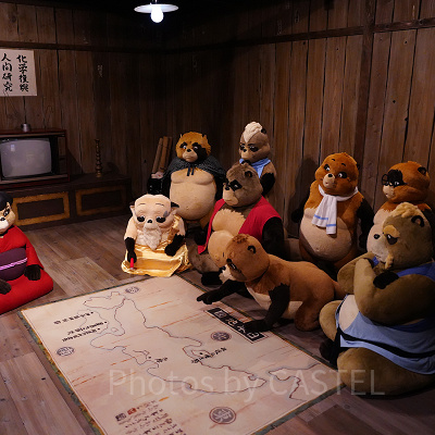 『平成たぬき合戦ぽんぽこ』のたぬき（ジブリパーク）