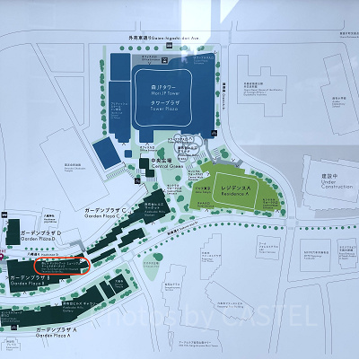 チームラボボーダレス麻布台の地図