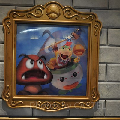 ピーチ城に飾られている絵は角度によって変わる