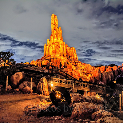 夜のディズニーランド