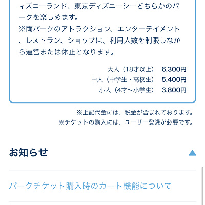 ディズニーチケットの種類