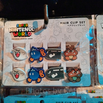 ユニバのマリオグッズ：ヘアクリップセット（敵キャラ）