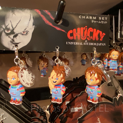 ユニバハロウィン2022グッズ：チャッキーのチャームセット