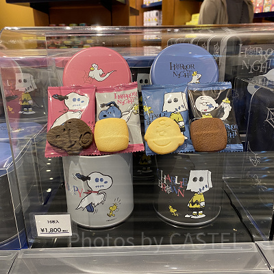 ユニバハロウィン2022グッズ：クッキー缶（16枚入り）