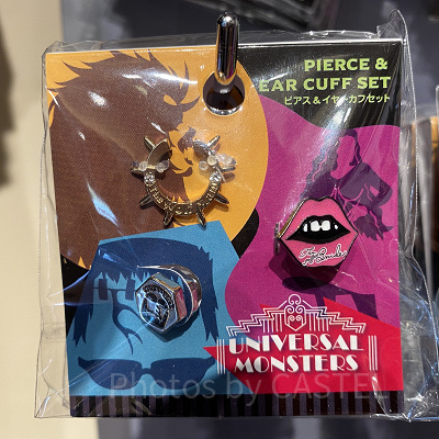 ユニバハロウィン2022グッズ：ピアス＆イヤーカフセット
