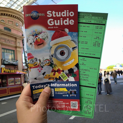 ユニバのスタジオガイド　2020年クリスマス版