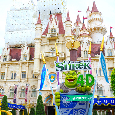 ユニバーサルスタジオシンガポール(USS)：シュレック4Dアドベンチャー