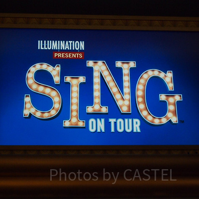 USJアトラクション：SING ON TOURの看板