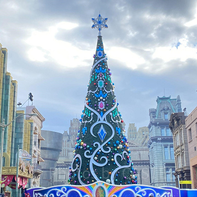 USJのクリスマスツリー（2022年撮影）
