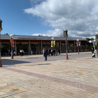 USJの手荷物検査場の様子