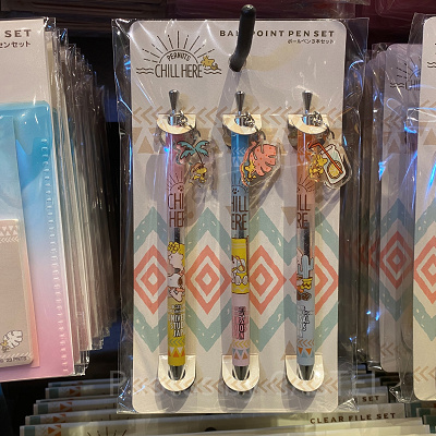 USJスヌーピー夏グッズ/ボールペン3本セット