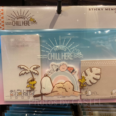USJスヌーピー夏グッズ/付箋セット