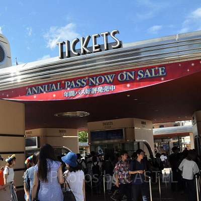 USJのチケットブース