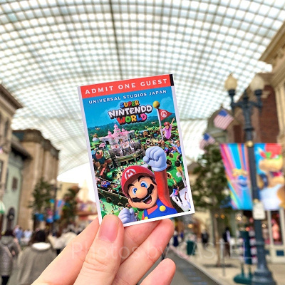 マリオの絵柄が可愛いUSJのチケット