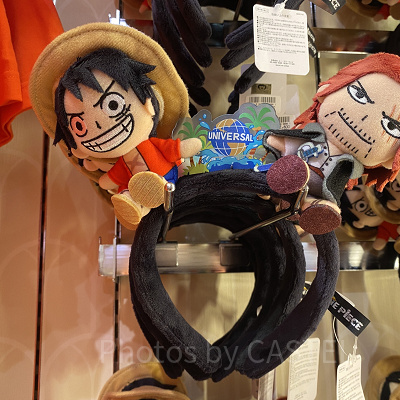 USJ×ワンピースコラボグッズ：カチューシャ（ルフィ＆シャンクス）