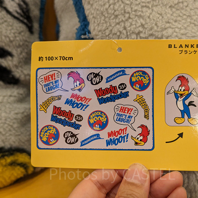 USJ2024冬グッズ/ウッディー・ウッドペッカーのブランケット