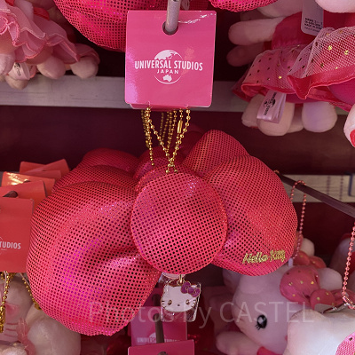 USJ/ハローキティのリボン型キーチェーン