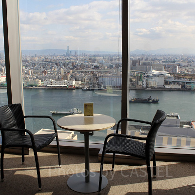 スパの休憩スペースからの眺め