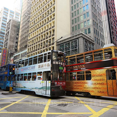 香港市街の様子