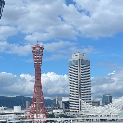 モザイクから見たメリケンパーク周辺の様子