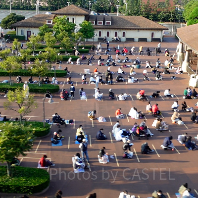 ディズニーシー開園待ちの様子（11月4日）
