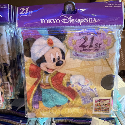 ウォッシュタオル ディズニーシー21周年グッズ