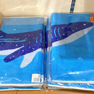 ジンベエザメのフェイスタオル