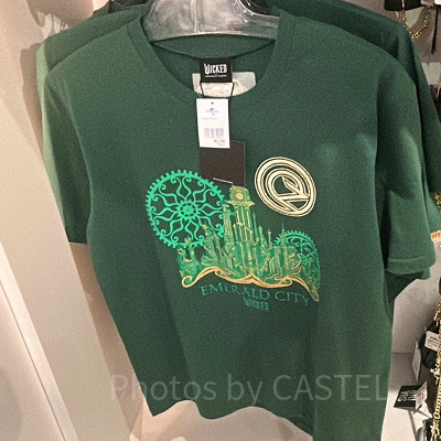 ウィキッドのTシャツ（エメラルドシティデザイン）