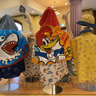 ウッディー・ウッドペッカーフード付きタオル