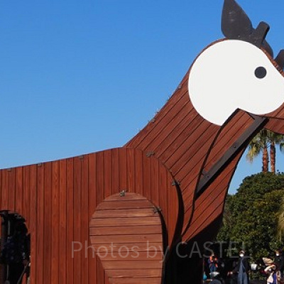 ズーラシアの大型アスレチック