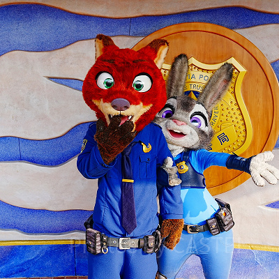 上海ディズニーランドのズートピアエリアグリーティング