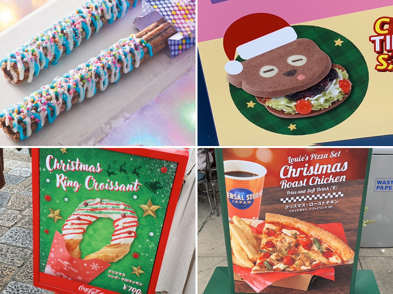 【2023】ユニバのクリスマスフードまとめ！チュロス、ミニオンまん、マリオフード、食べ歩きフード一覧