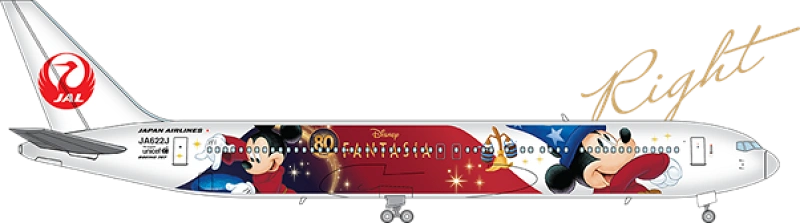 JAL ドリーム エクスプレス ファンタジア80」就航！ディズニー塗装機の