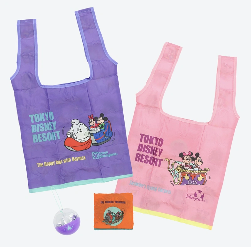 ディズニーガチャガチャ】アトラクションモチーフエコバッグ！全4種類