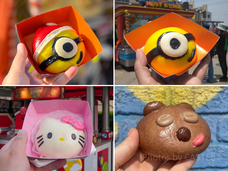 【USJ】キャラクターまん全7種類！コナンまんやハローキティまん！25周年限定まんも！味と販売場所まとめ