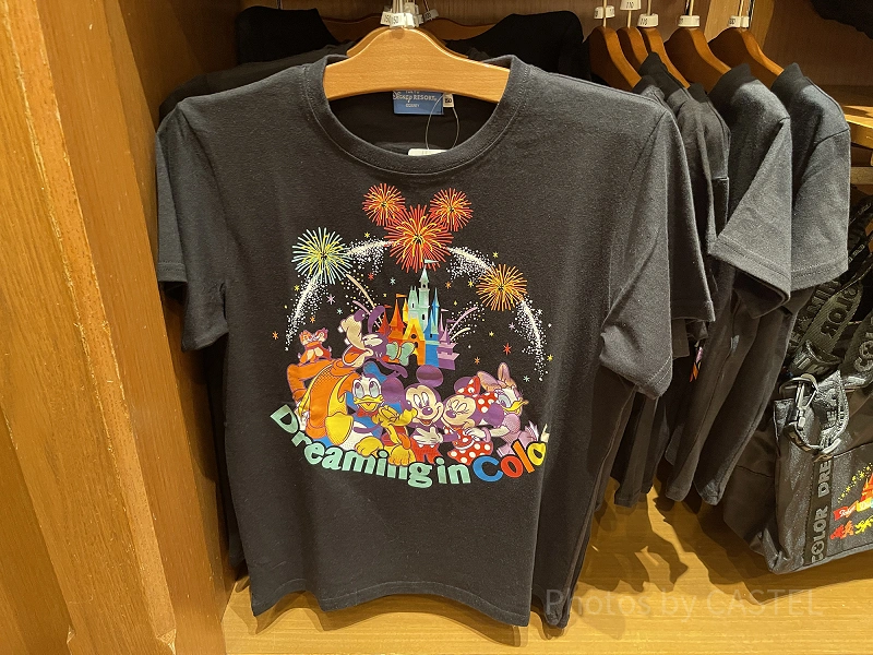 ディズニーカリフォルニア日本未発売ランドTシャツカラフル 70s USA製 ミッキー カリフォルニア Tシャツ ブルー レディース | 古着