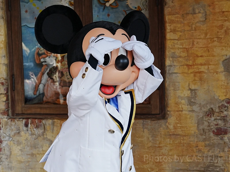 ディズニーシーのエントランスでミッキーとミニーに会おう！プラザでの