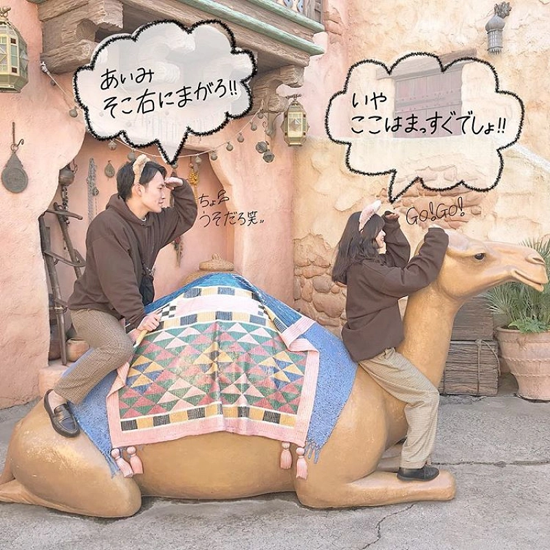 21 ディズニーシーのカップル写真ポーズ34選 フォトジェニックな小物使いや演出まとめ